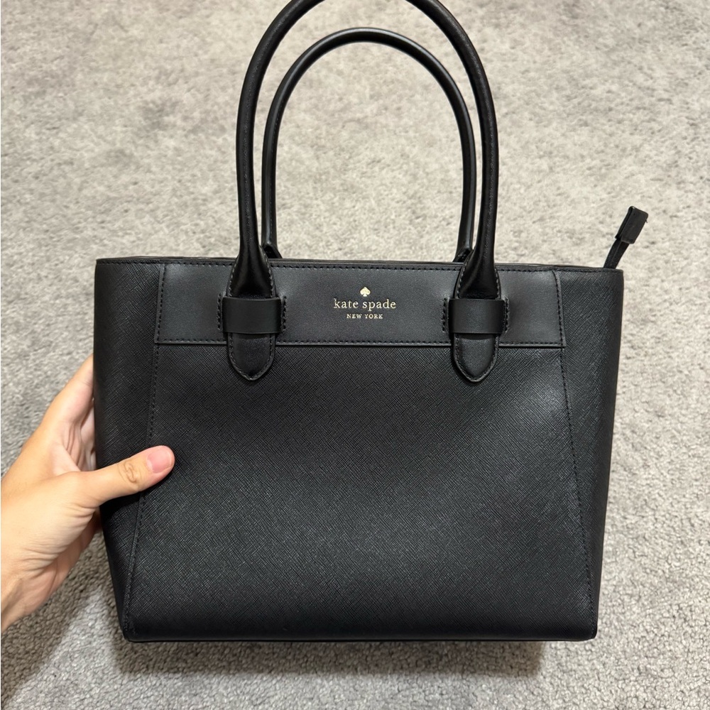 Kate Spade Black Satchel Smooth Leather
